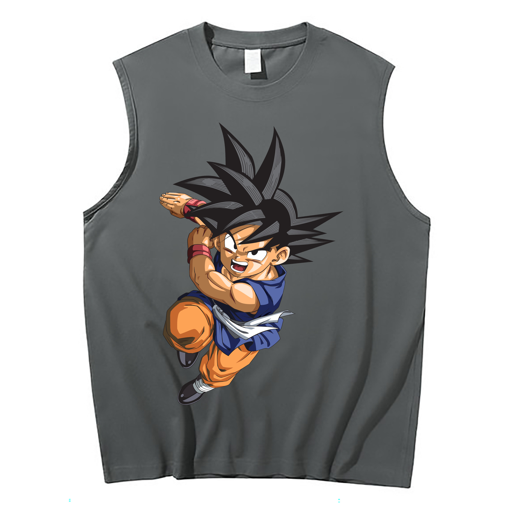 （画像用） ドラゴンボール 孫悟空（そん ごくう）Son Goku カカロット DRAGON BALL Kakarotto コットン100％タンクトップ（フロントプリント）